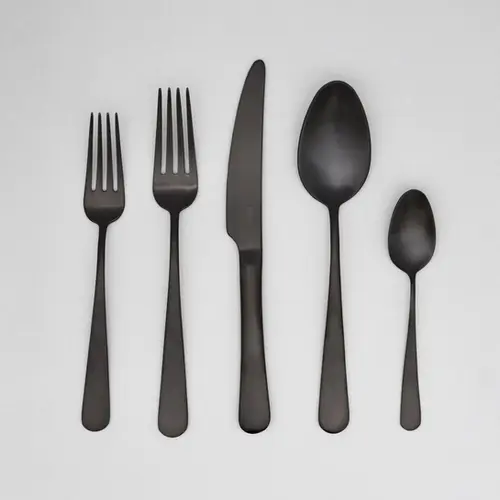 Matte Black 20Piece Flatware Set Flourish & Foundry Boston